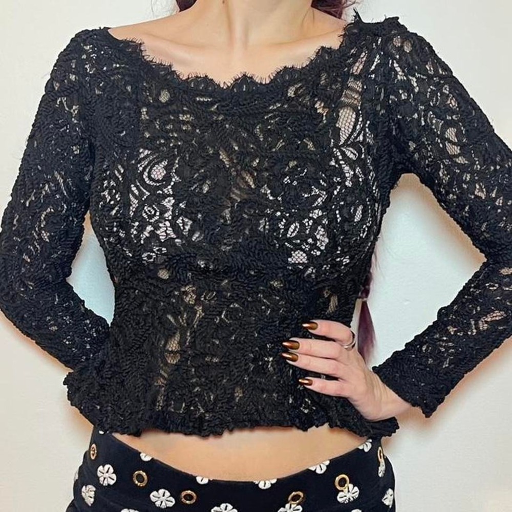 Windsor Lace Peplum Top